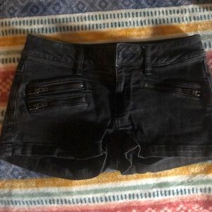 American Eagle Super Stretch black shorts